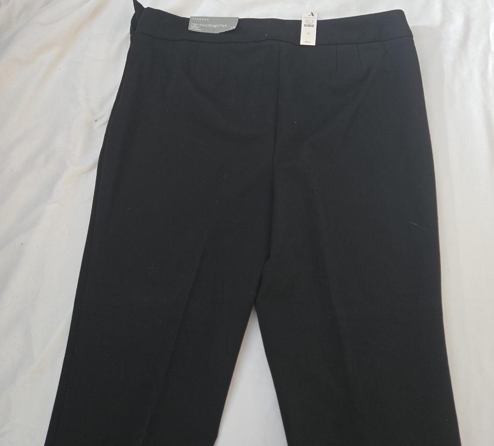NWT Talbots Black High Waist Pants